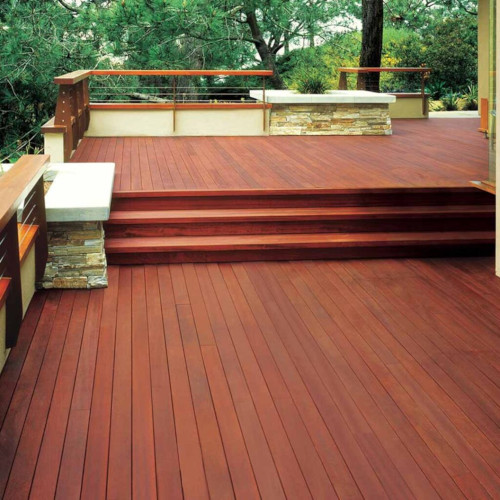 Deck staining